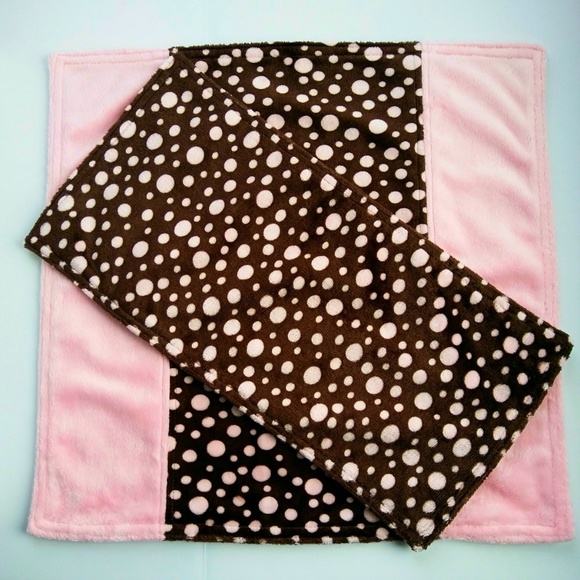 Baby Blanket & Wipe Set - Handcrafted - Minky - Picture 2 of 5